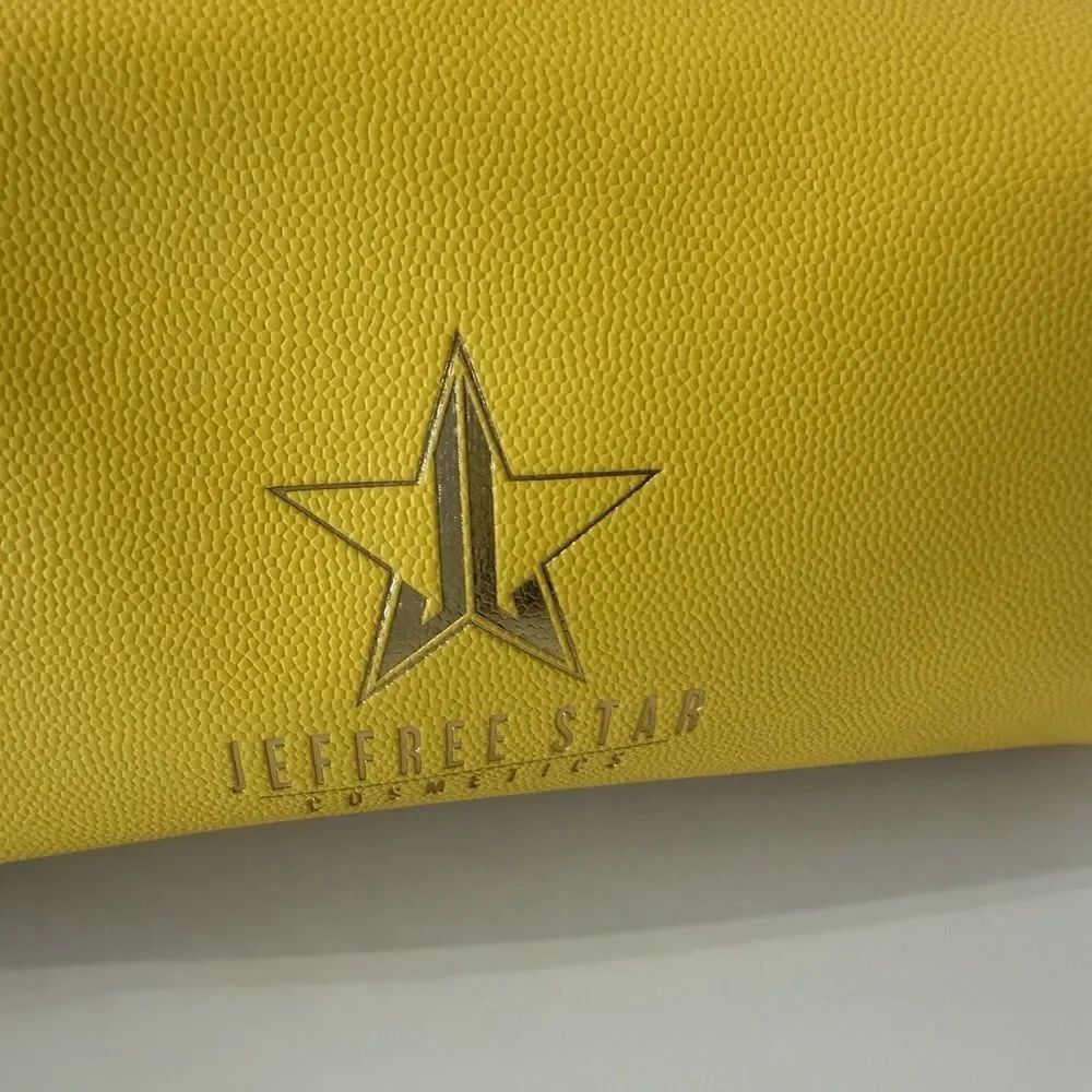 Jeffree Star Cosmetics Yellow Makeup Bag Discontinued Rare Travel Cosmetic Bag